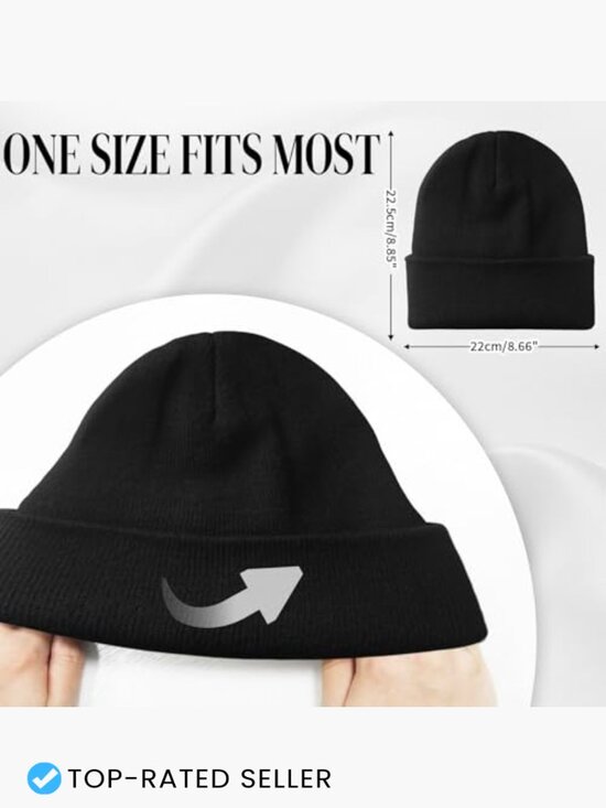 Satin Lined Beanie Hat Winter Skull Cap Soft Slouchy Warm Hair Friendly main image 5
